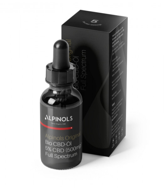 Alpinols Original Bio CBD Öl 5% CBD 500mg Full spectrum