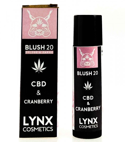 Blush20 Lippenpflege rosa - LYNX | Hanf & CBD-Kosmetik Gesichtspflege