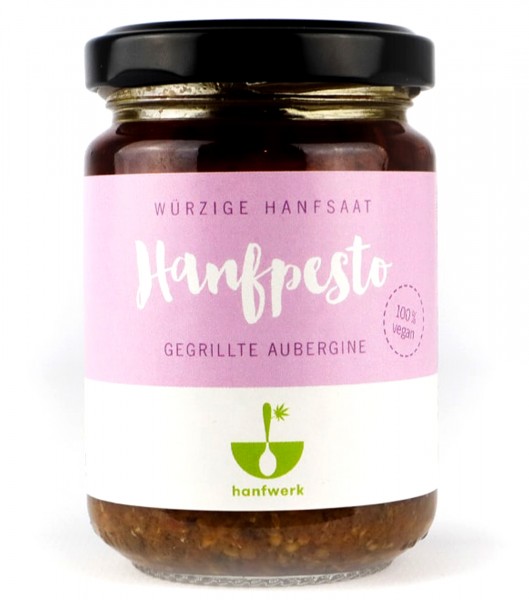 Hanfpesto Gegrillte Aubergine - Hanfwerk | Hanf-Food Pesto
